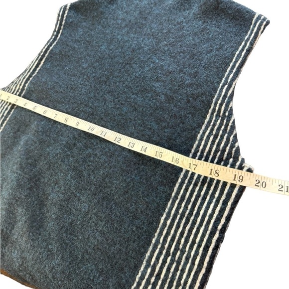 TSESAY by TSE Wool Blend Blue Sleeveless Tunic Sweater Women's Size Medium - Picture 6 of 9
